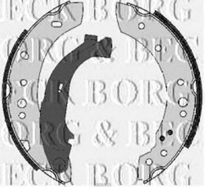 BORG & BECK bbs6335 -  Комплект тормозных колодок